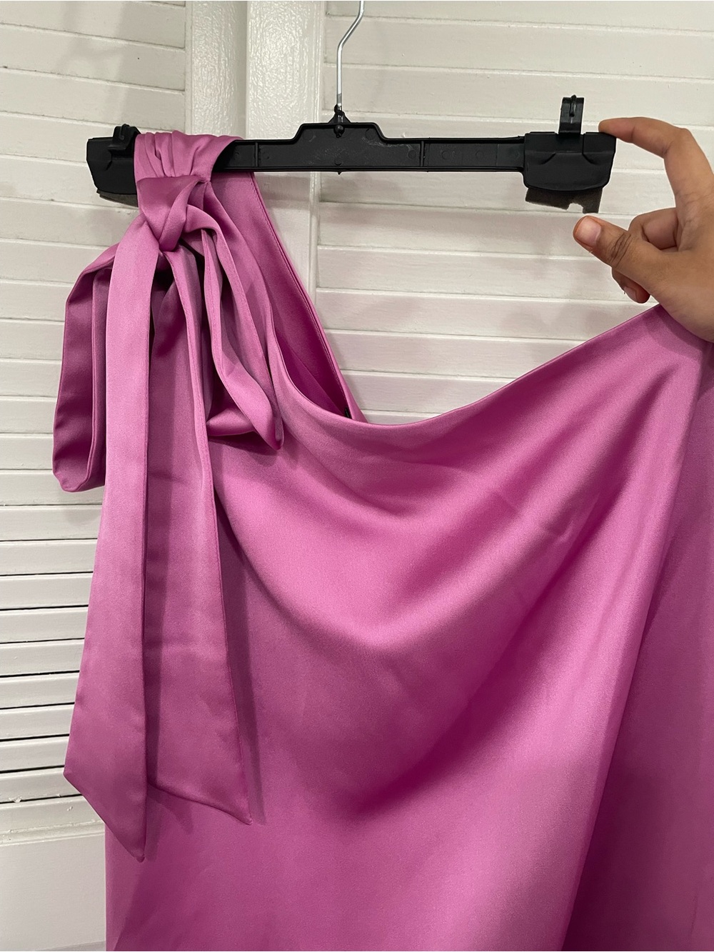 Ramy Brook Harmoni One-Shoulder Bow Mini Dress - Picture 12 of 13